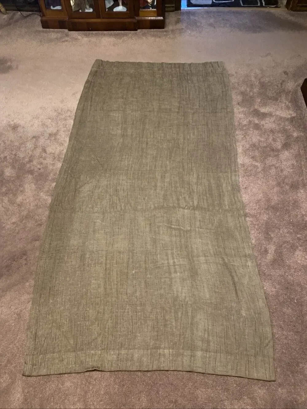 Croscill Curtain Set Of 4 Panels 84” Long 41” Wide Brown Polyester & Rayon